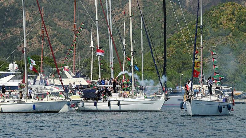 Sumud filosu Gazze'ye gitmek için Türkiye'den harekete geçti