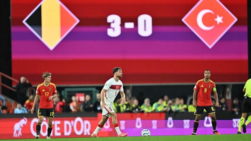 Türkiye Belçika deplasmanından 3-0 yenik ayrıldı